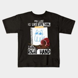 Right Hand Drawing Kids T-Shirt